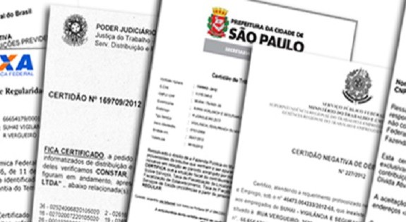 Certidões em Geral - São Paulo, Grande São Paulo, Interior e Litoral